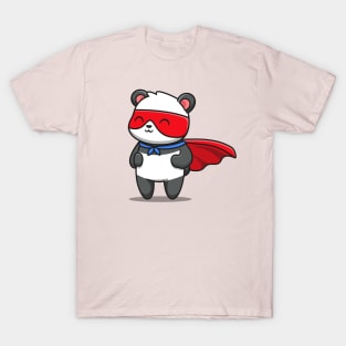 Cute Panda Hero T-Shirt